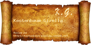 Kestenbaum Gizella névjegykártya