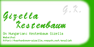 gizella kestenbaum business card